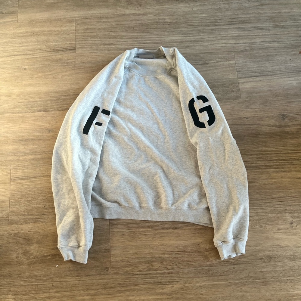 Fear of God Light Gray Crewneck Sweater